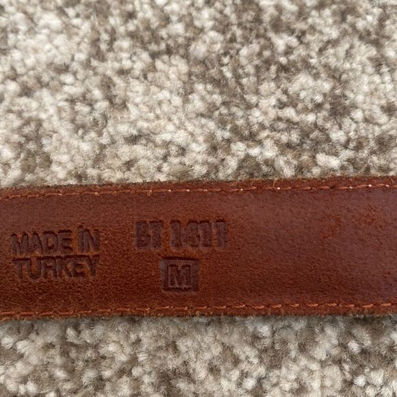 Fossil Leather Leather Patchwork Belt M - Picture 7 of 7